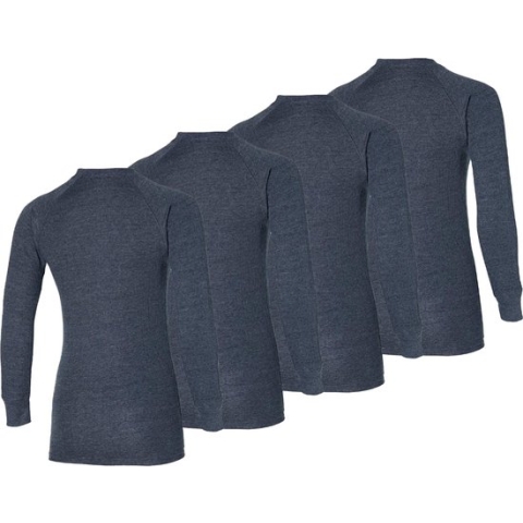 Heatkeeper - Thermoshirt dames - Antraciet - L - 4-Stuks - Thermokleding dames