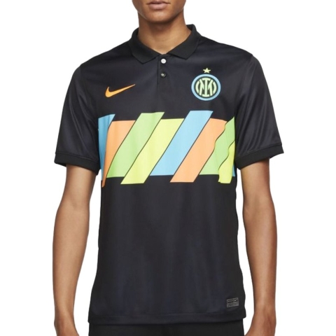 Nike Inter Milaan Sportshirt - Maat M  - Mannen - zwart - geel - groen - blauw