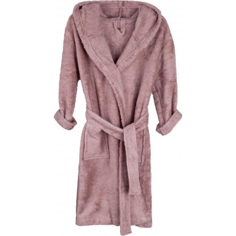 Timboo Badjas kind Mellow mauve 8/10 jaar - Bamboe - Kinderbadjas