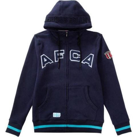 AFCA Vest Navy Zipped Ice - Vest - Hoodie - AFCA - Ajax - amsterdam
