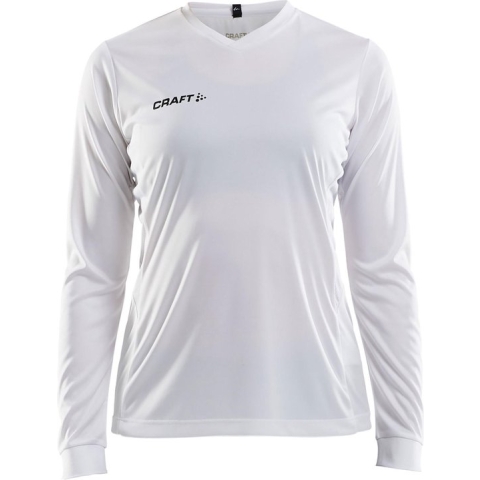 Craft Squad Jersey Solid LS Shirt dames  Sportshirt - Maat L  - Vrouwen - wit