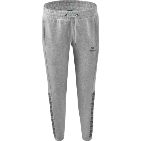 Erima Essential Team Sweatbroek Dames - Licht Grey Melange / Slate Grey | Maat: 44