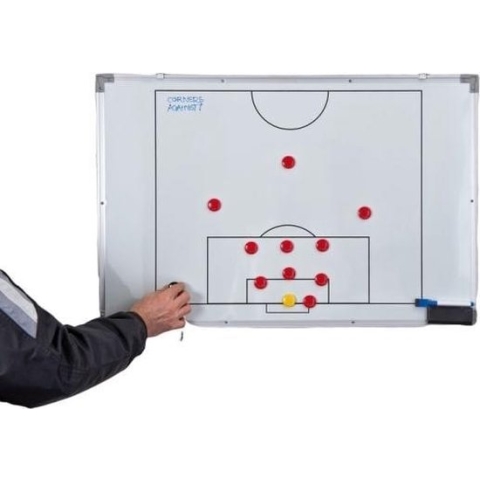 Precision Coachbord Voetbal 60 X 90 Cm Magnetisch Wit 33-delig