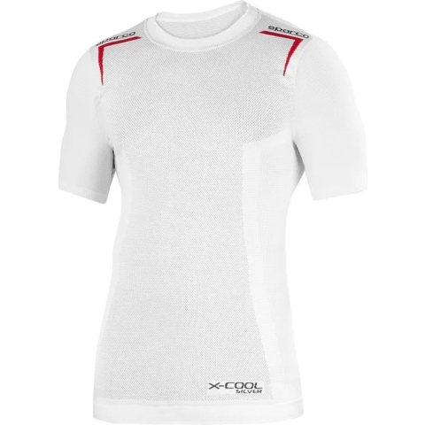 Sparco K-Carbon Thermo T-shirt Wit/Rood XS/S