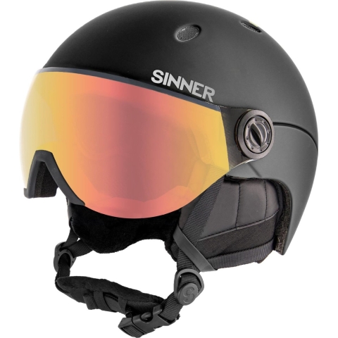 SINNER - Titan Visor - Mat Zwart - Unisex - Maat 61