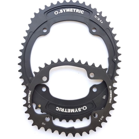 Stronglight kettingblad Osymetric (steek 145/112mm) 11v zwart