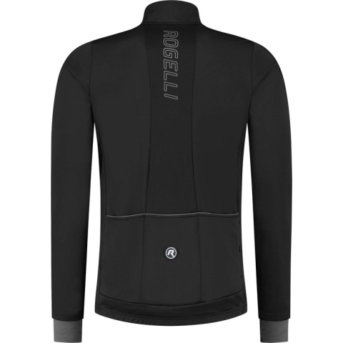 Rogelli Essential Winterjack - Fietsjack Heren - Zwart - Maat S