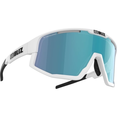 Bliz Fusion Bril Matt White - Photochromic Brown W Blue Multi Lenses