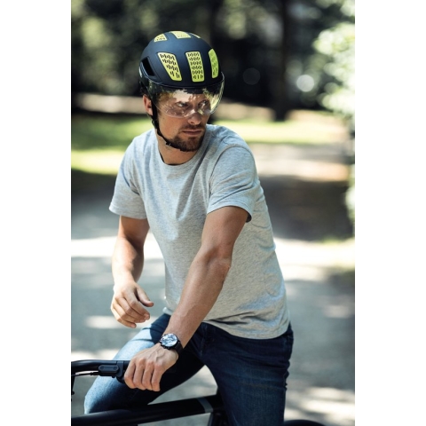 Abus Hyban 2.0 ACE stadsfiets helm - Velvet Black - M