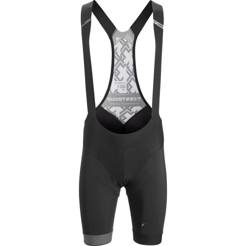Assos Cento Evo Korte Fietsbroek Met Bretels Blackseries Zwart