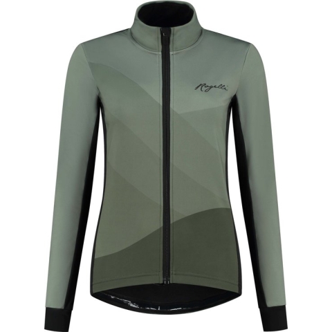 Rogelli Farah Fietsjack Winter - Dames Fietskleding - Groen - Maat L