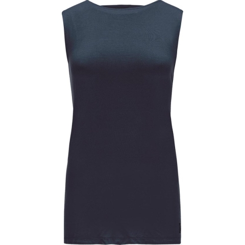 Re-Born Tanktop Elastiek Open Rug Dames - Navy - Maat M
