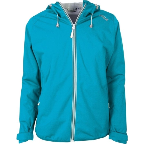 Pro-X Elements - Opbergbare regenjas voor dames - Davina - Neon turquoise - maat 44EU