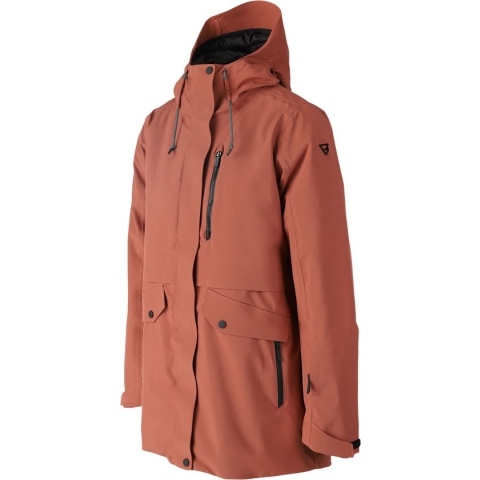 Brunotti Bombini-Heat Dames Ski Jas - Mahoganny - S