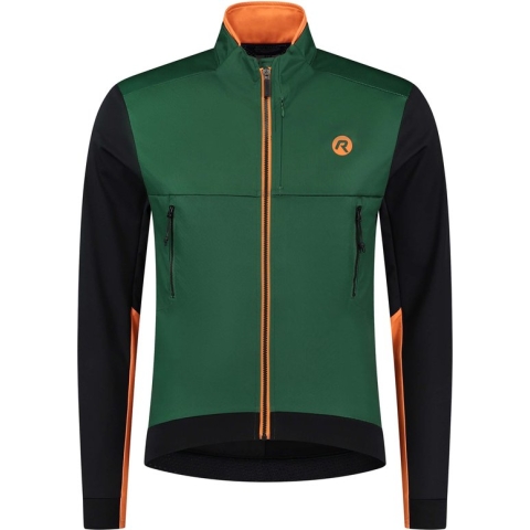 Rogelli Cadence Fietsjack Winter - Heren - Groen, Zwart, Oranje - Maat M