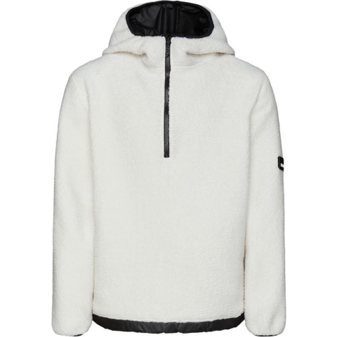 Rains - Fleece Pullover Hoodie - Off White - Unisex - XS/S