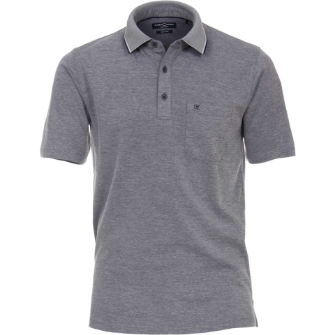 Casa Moda - Polo Navy Melange - Regular-fit - Heren Poloshirt Maat 6XL
