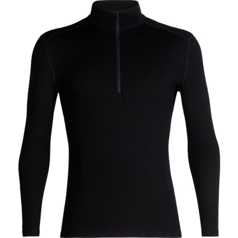 Icebreaker BF 260 Tech LS Half Zip - Heren - Thermoshirt - Zwart