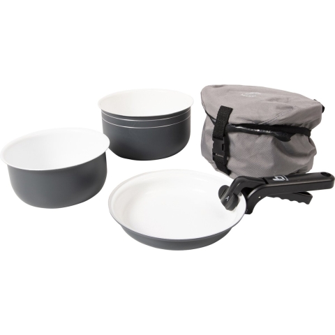 Bo-Camp Pannenset - Trekking - 5-Delig - Aluminium/Keramiek