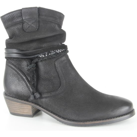 Helioform 584.001-0350-H dames enkellaarzen gekleed maat 37,5 (4,5) zwart