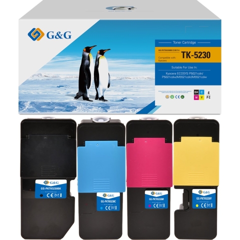 G&G Huismerk Tonercartridge Alternatief voor Kyocera TK-5230 - Multipack