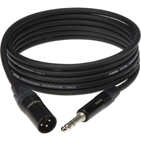 Klotz microkabel 3m XLR male jack sym M1MS1B0300, Neutrik - Microfoonkabel