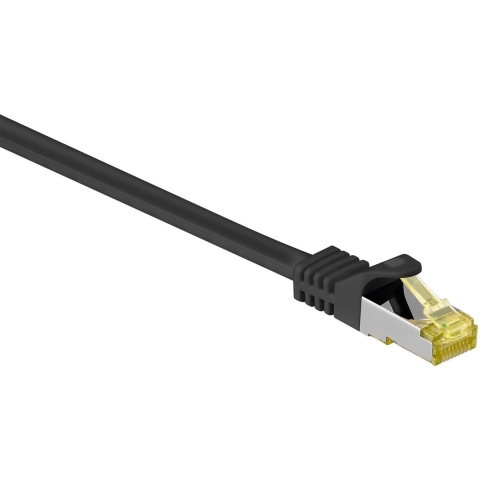 S/FTP CAT7 10 Gigabit netwerkkabel / zwart - LSZH - 60 meter