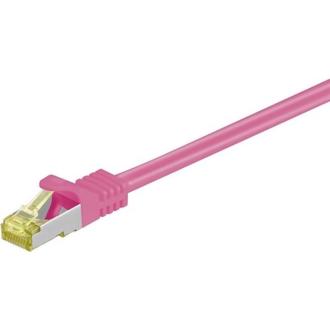 Danicom Cat7 S/FTP (PIMF) patchkabel / internetkabel 50 meter roze - netwerkkabel