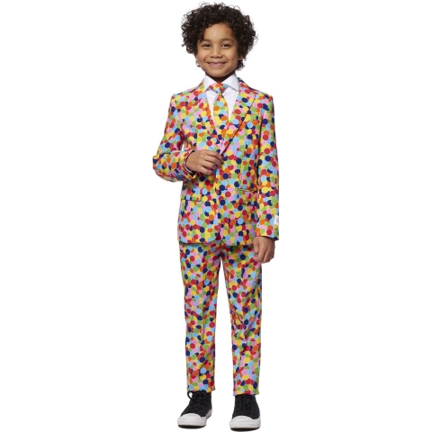 OppoSuits Confetteroni - Jongens Pak - Maat: 4 jaar - Feest