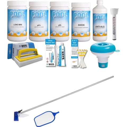 WAYS - Zwembad Onderhoud - Pakket Medium Deluxe & Onderhoudsset
