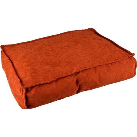 Duvoplus - Dierenkussen - Hond - Kussen Rechthoekig Velvet Copper Xl - 116x84x21 Rood - 1st