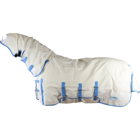 Weatherbeeta Eczeemdeken Comfitec Sweet Itch Combo Wit-blauw - 75/120
