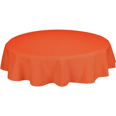 Treb Horecalinnen Tafelkleed Rond Tangerine 330cm Ø - Treb SP