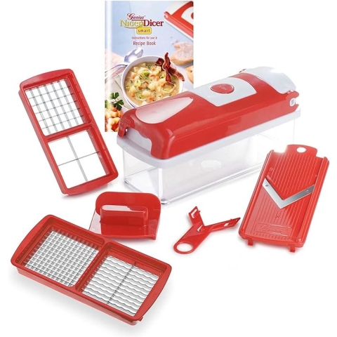 Nicer Dicer Smart 6-delig Rood