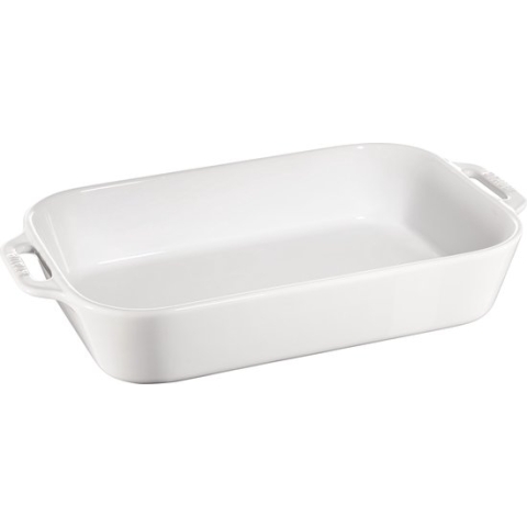 Staub Gratineerschaal - Rechthoekig - 34 x 24 cm - Wit