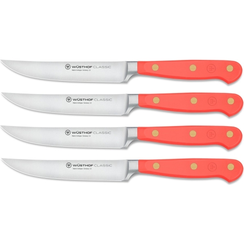 Wusthof Classic steakmessenset - coral peach - 4-delig