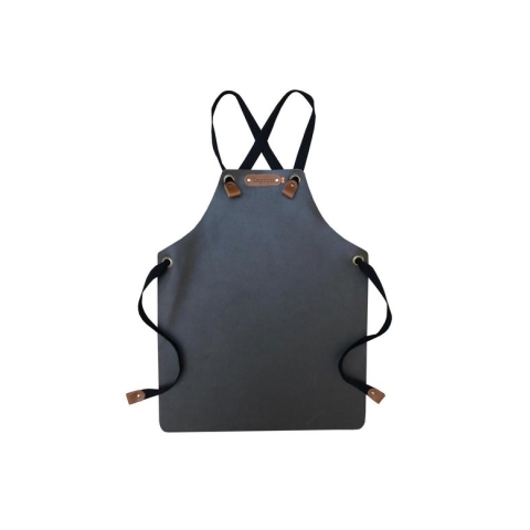 Xapron Kids leren (BBQ) schort - kleur Brown (bruin)