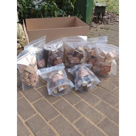 Rookhout assortiment  appel  / kers / eik  / beuken