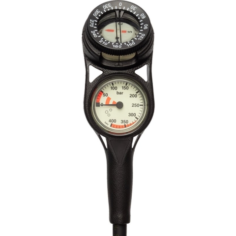 Combo2 - Pressure Gauge 400 bar + Compass - Manometer - Volwassenen
