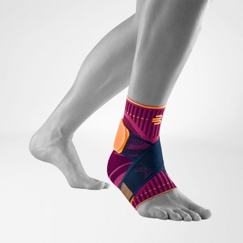 Bauerfeind Sports Ankle Support Enkelbrace - XL - Links - Roze