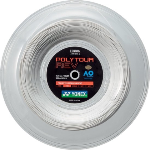 Yonex Tennissnaar Polytour Rev 1.25 Op Rol 200m Wit