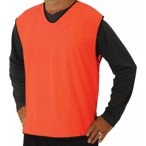 10 x Pirotti mesh trainingsovergooier / hesje - fluor oranje - maat: large