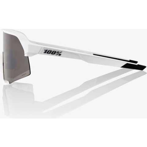 100% S3® Matte White HiPER® Blue Multilayer Mirror Lens - WHITE -
