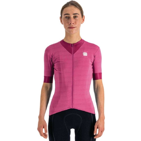 Sportful Fietsshirt Korte Mouwen Paars Dames - Kelly W Short Sleeve Jersey Cyclamen-L
