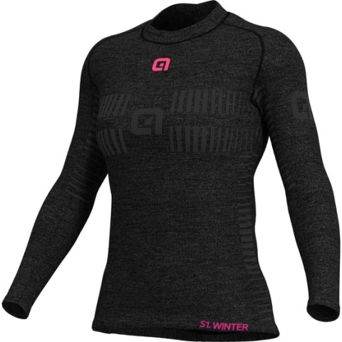 Ale Dames Base Layer Lange Mouwen Wool - Grijs - M/L - Valt klein
