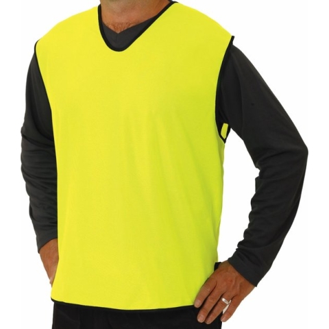 10 x Pirotti mesh trainingsovergooier / hesje - fluor geel - maat: pupil (= XS)