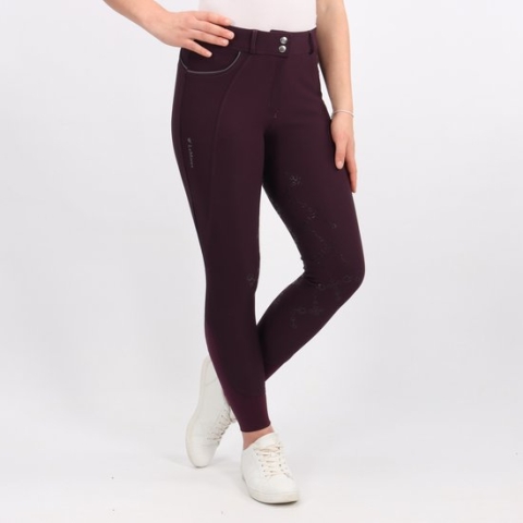 Lemieux Rijbroek Freya Luxe Full Grip Donkerpaars - 40