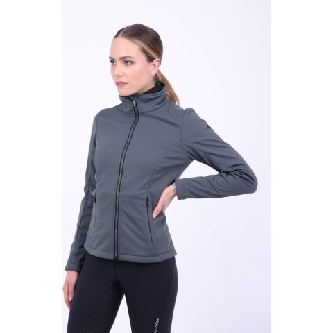 Eurostar Softshelljack Fiorenza Dark Castor - S | Winterkleding ruiter