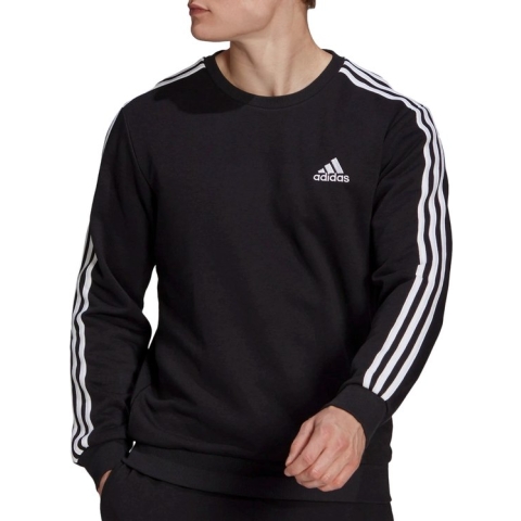 adidas Essentials Sweatshirt Heren - sportshirts - zwart - maat S
