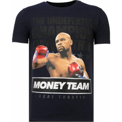 Money Team Champ - Rhinestone T-shirt - Navy